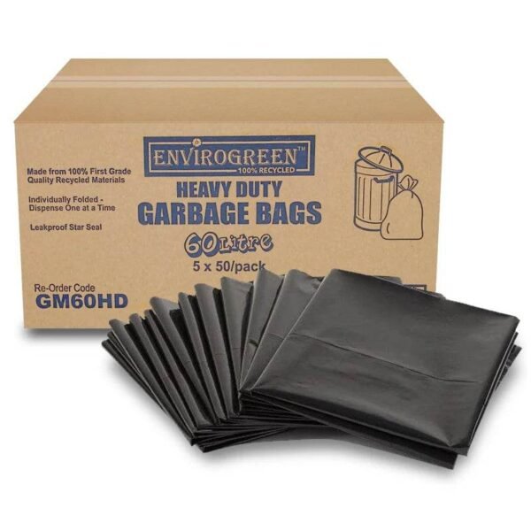 BIN LINERS 55-60 L 250 PK
