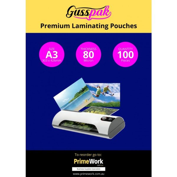 LAMINATING POUCHES A3 100 PK