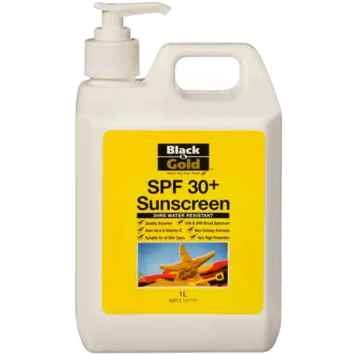BLACK AND GOLD SUNSCREEN SPF 50 1L