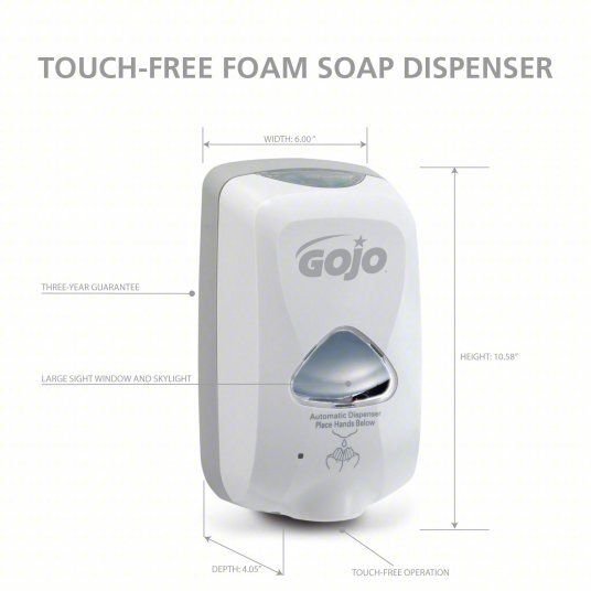 GOJO Touch-Free Foam Soap Dispenser