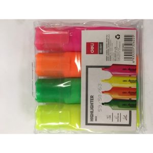 DELI HIGHLIGHTER WALLET OF 4