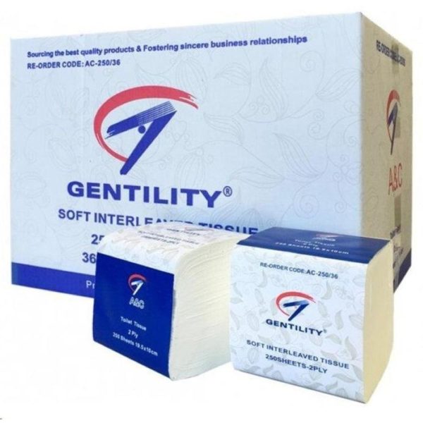 INTERLEAVED TOILET TISSUE 36x250/ box