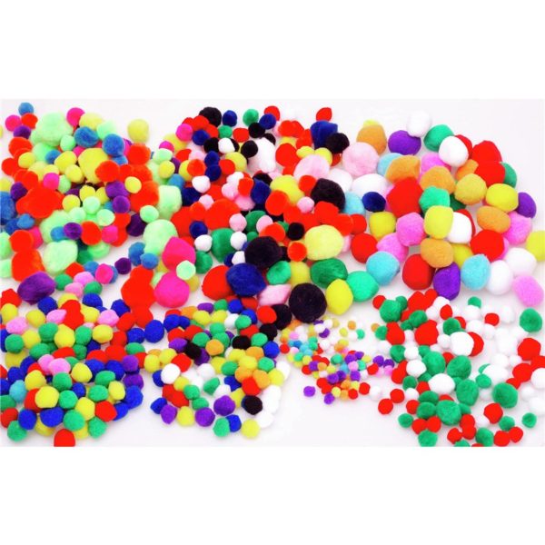 POM POM ASSORTED 300 PK