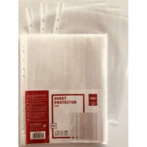 sheet protect Deli COPYSAFE SHEET PROTECTORS A4, Pk100