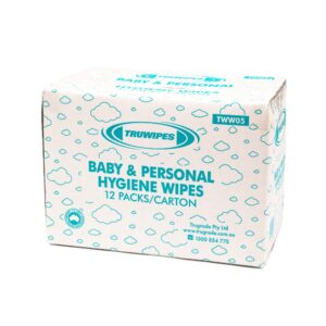 TRUWIPES BABY WIPES 12X80 PER CARTON