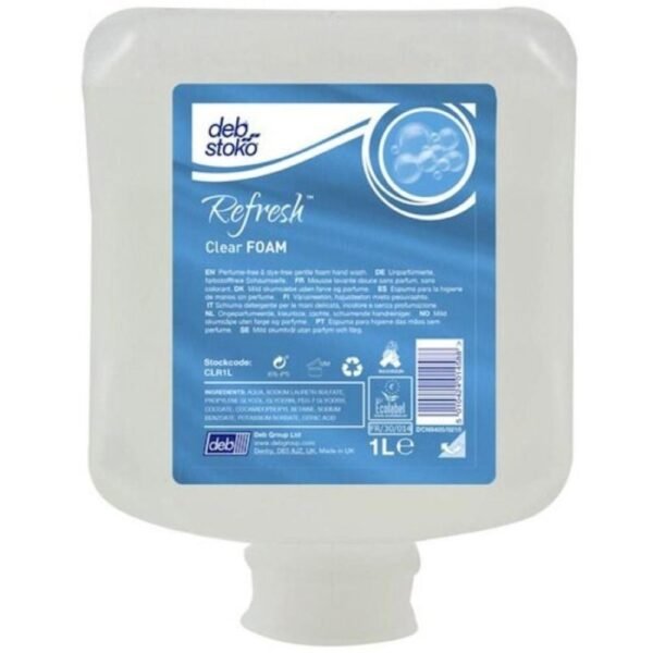deb cl Sc Johnson Refresh clear Foam Wash 1L x 6 Refills